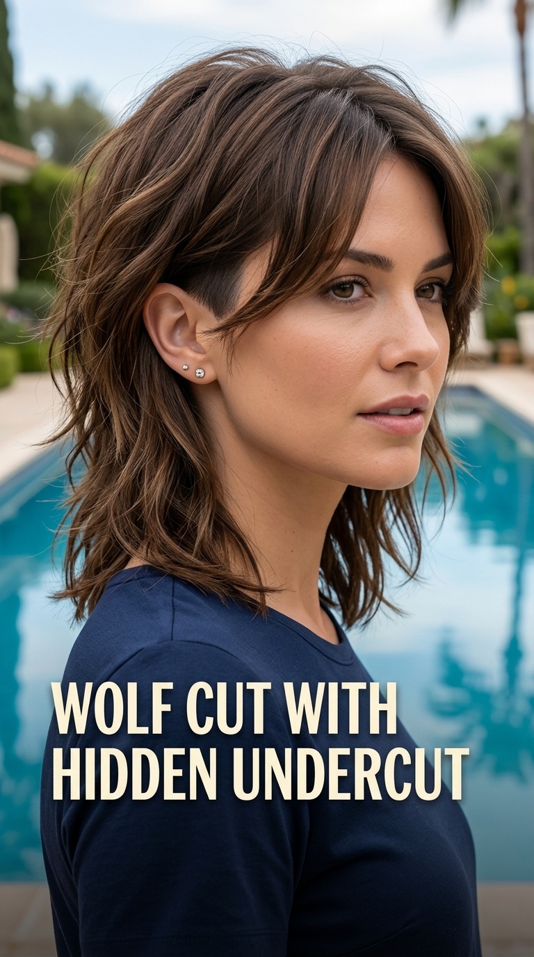 Wolf Cut with Hidden Undercut