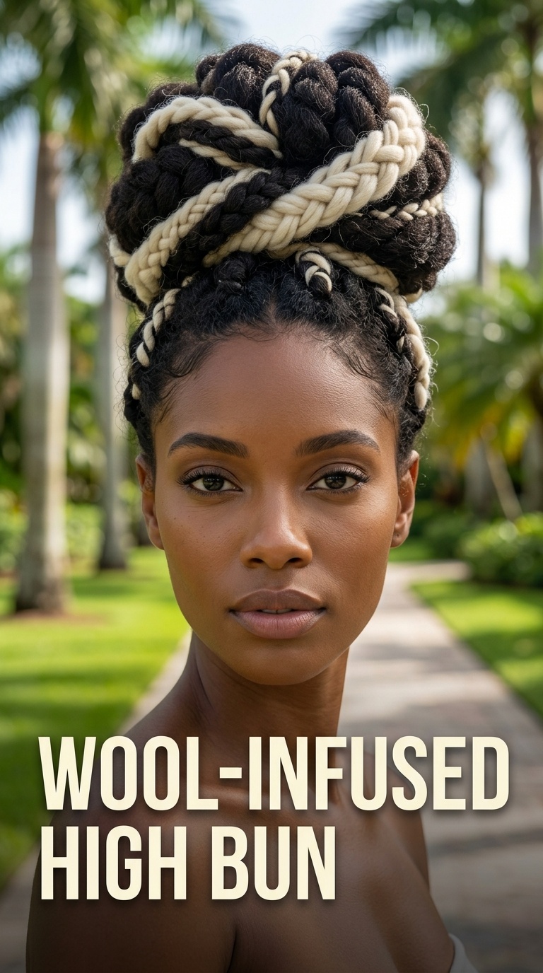 Wool-Infused High Bun