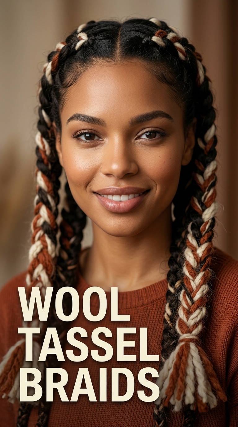 Wool Tassel Braids