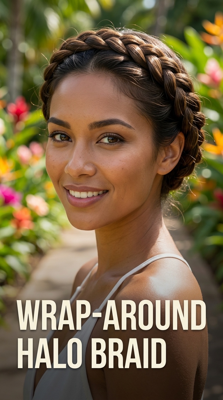 Wrap-Around Halo Braid