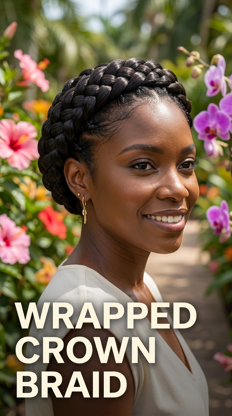 Wrapped Crown Braid