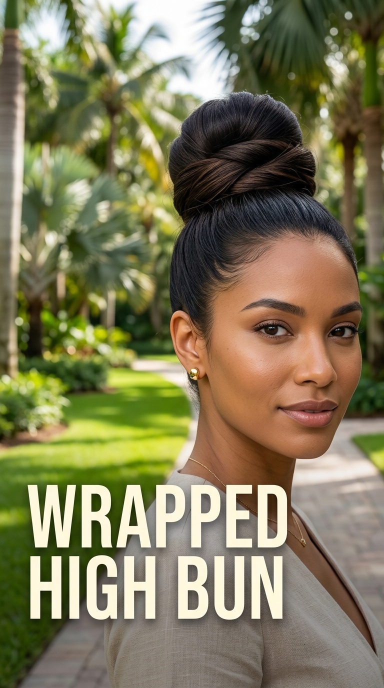 Wrapped High Bun