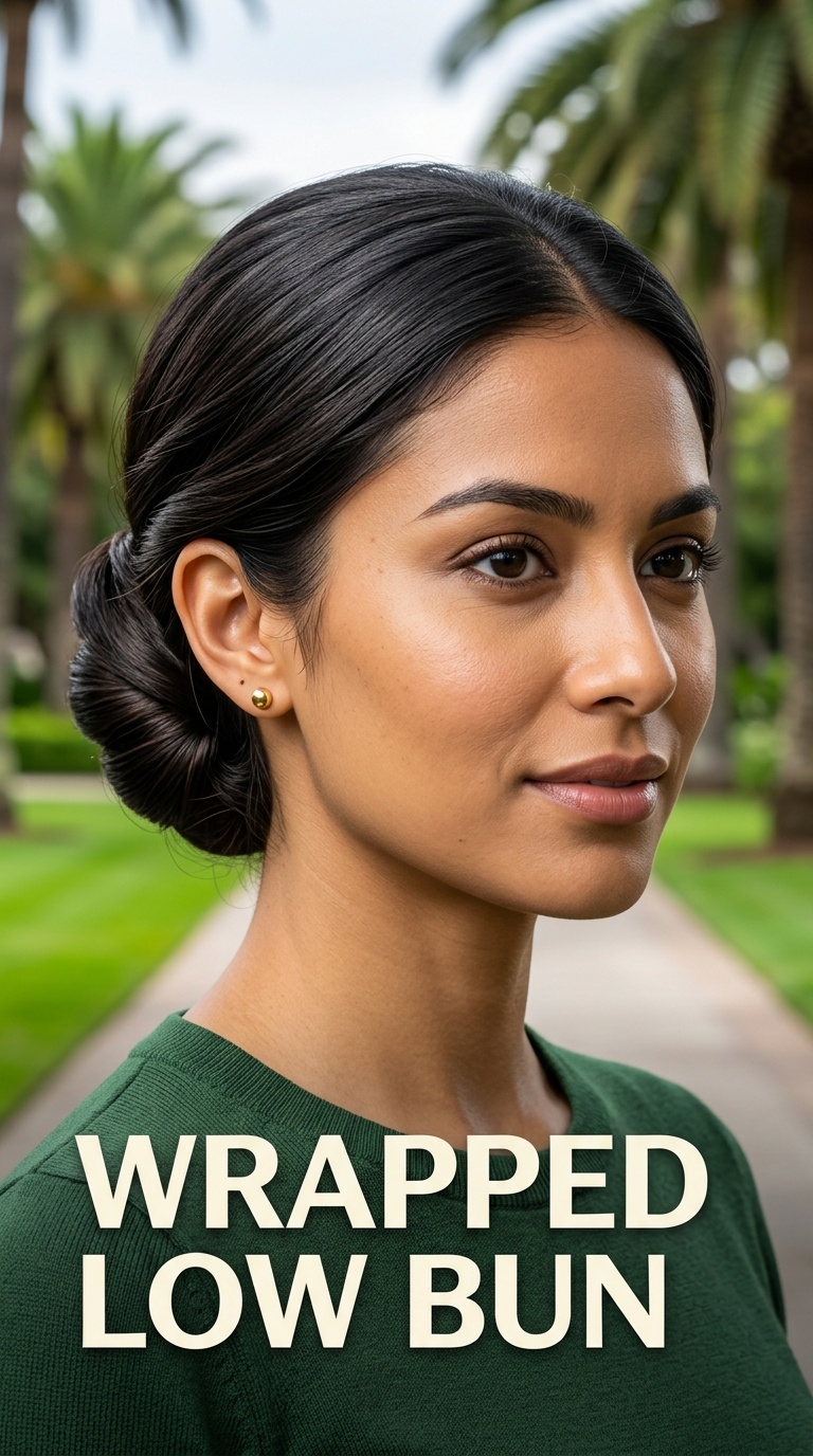 Wrapped Low Bun