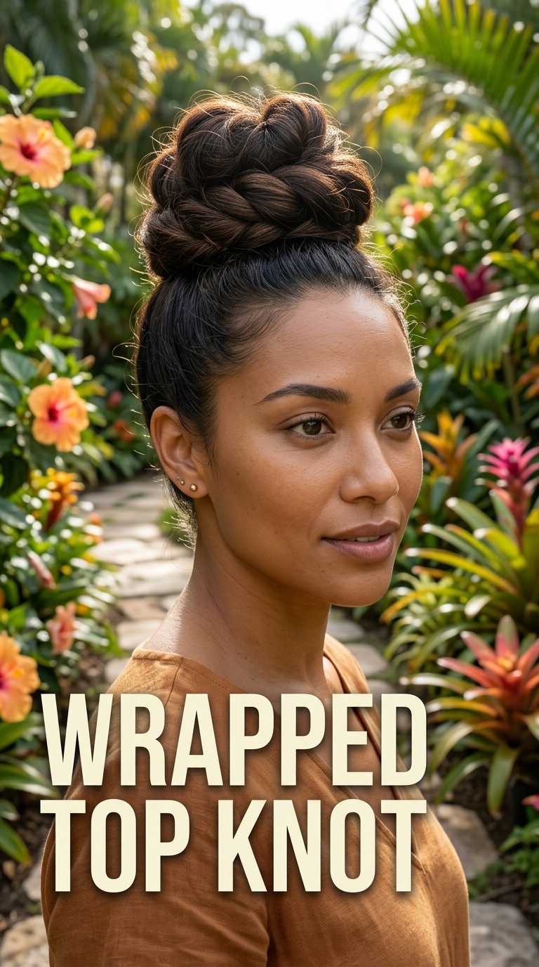 Wrapped Top Knot