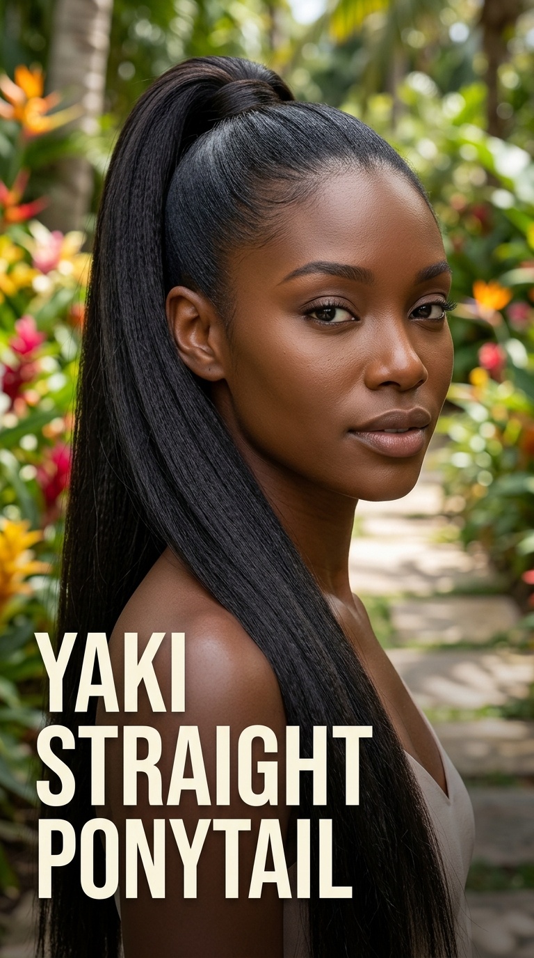 Yaki Straight Ponytail