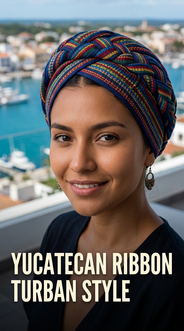 Yucatecan Ribbon Turban Style