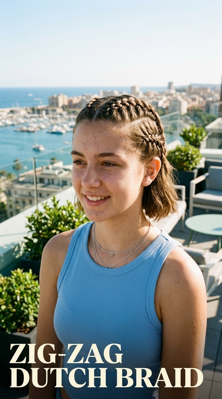 Zig-Zag Dutch Braid