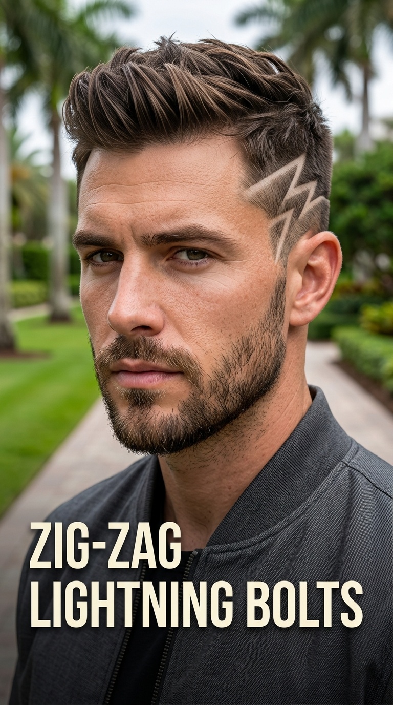 Zig-Zag Lightning Bolts