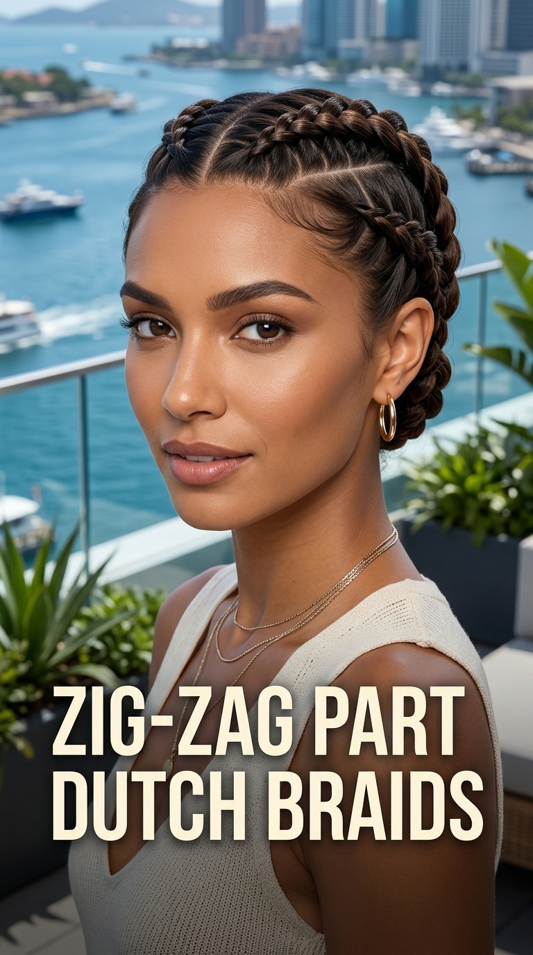 Zig-Zag Part Dutch Braids