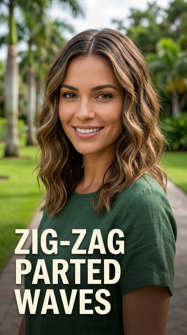 Zig-Zag Parted Waves