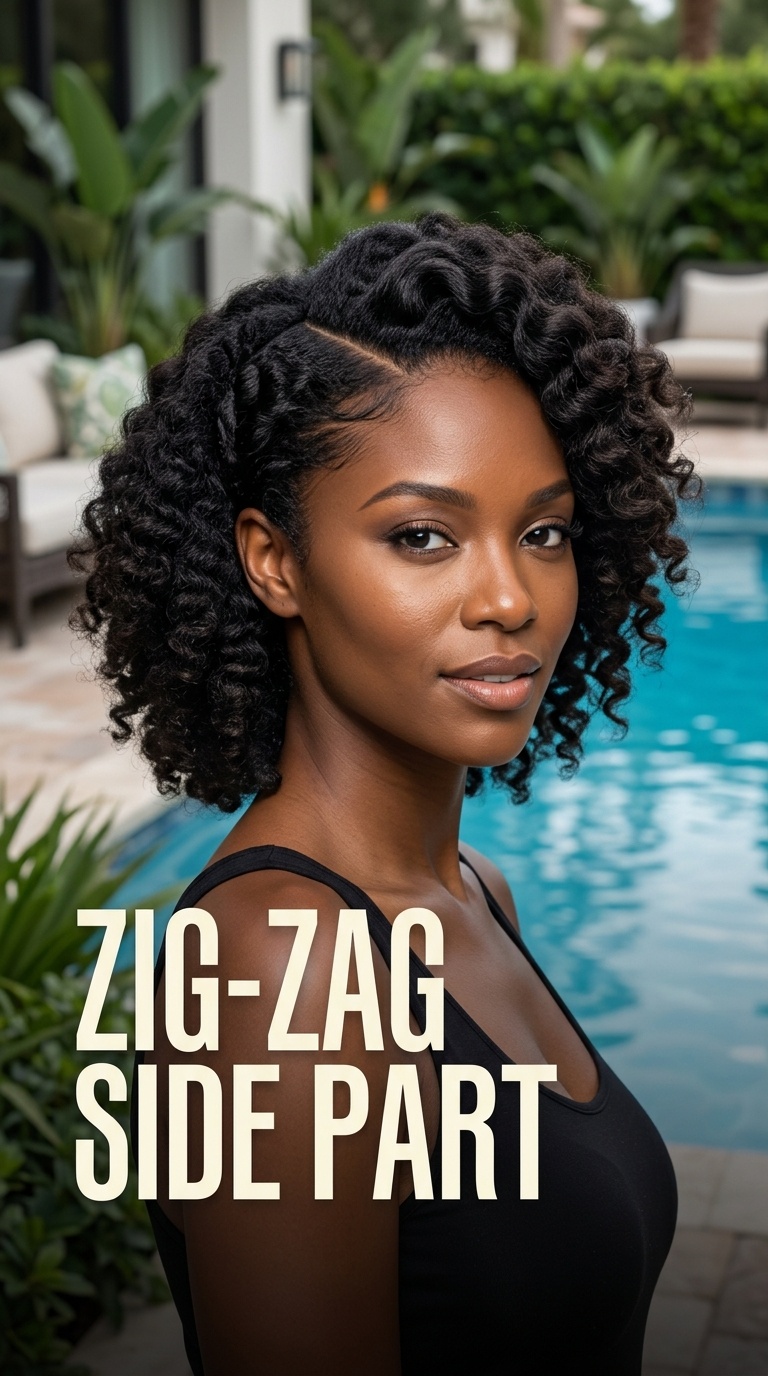 Zig-Zag Side Part