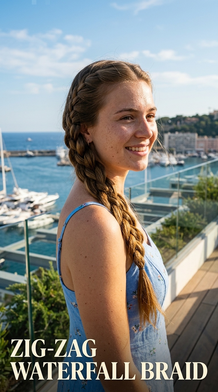 Zig-Zag Waterfall Braid