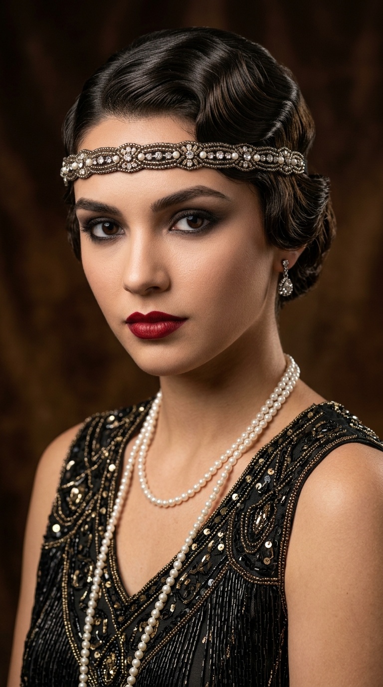 1920s Flapper Finger Waves