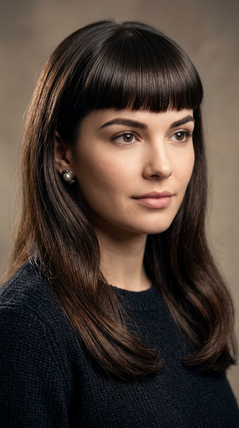 1950s Bettie Page Bangs