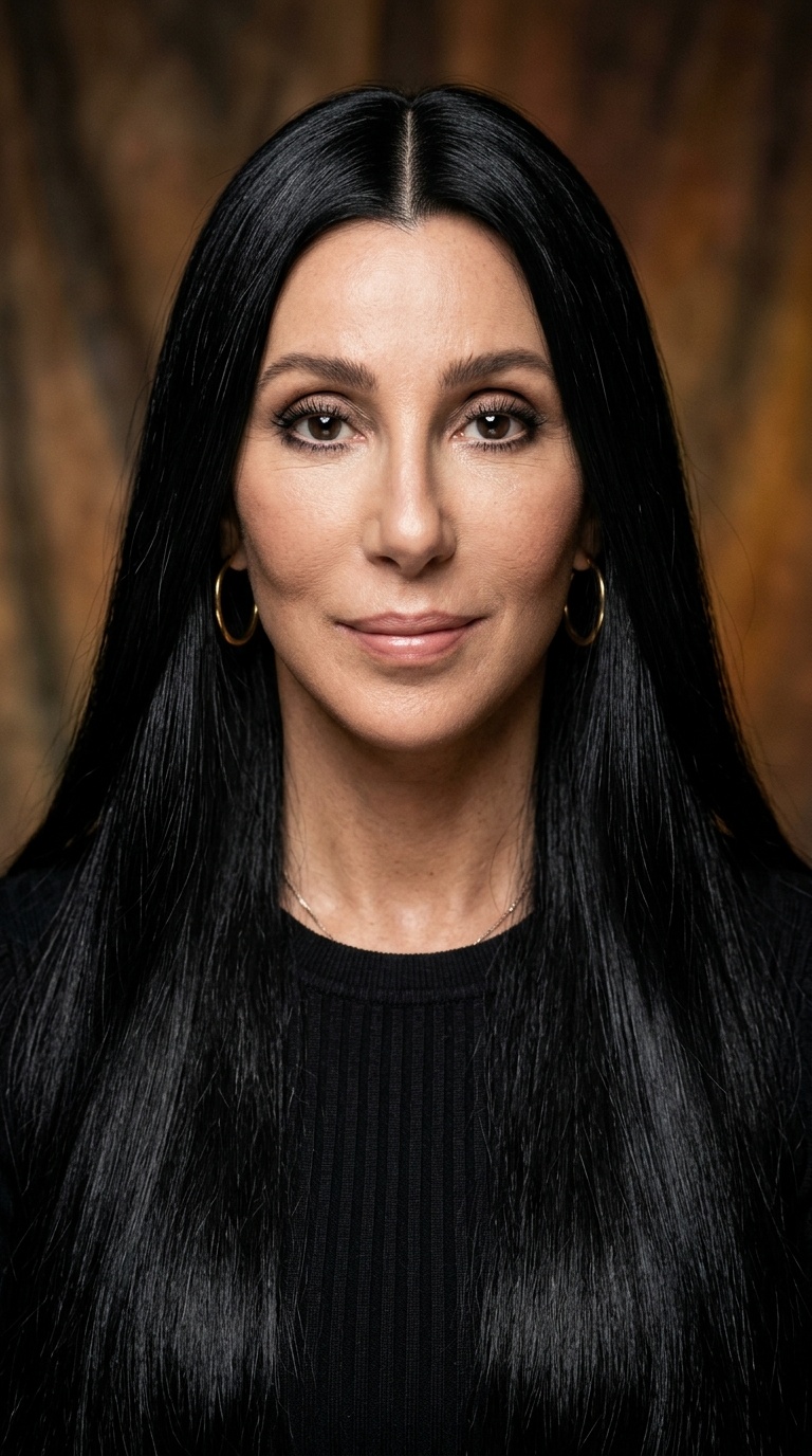 1970s Cher-Straight Sleekness