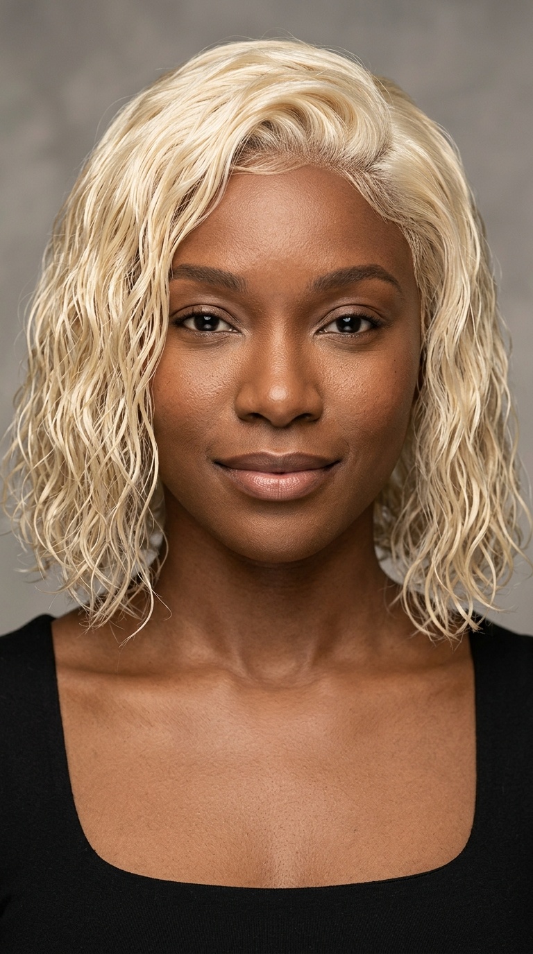 613 Wet and Wavy Bob Wig