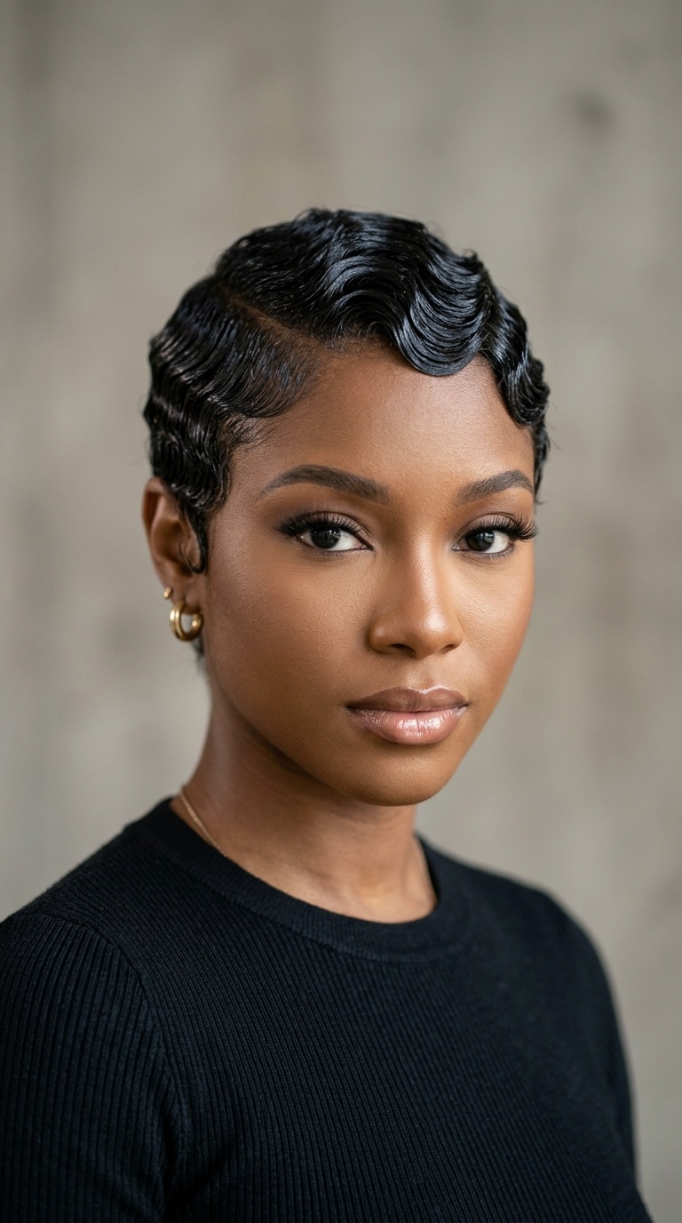 90s Vintage Finger Waves