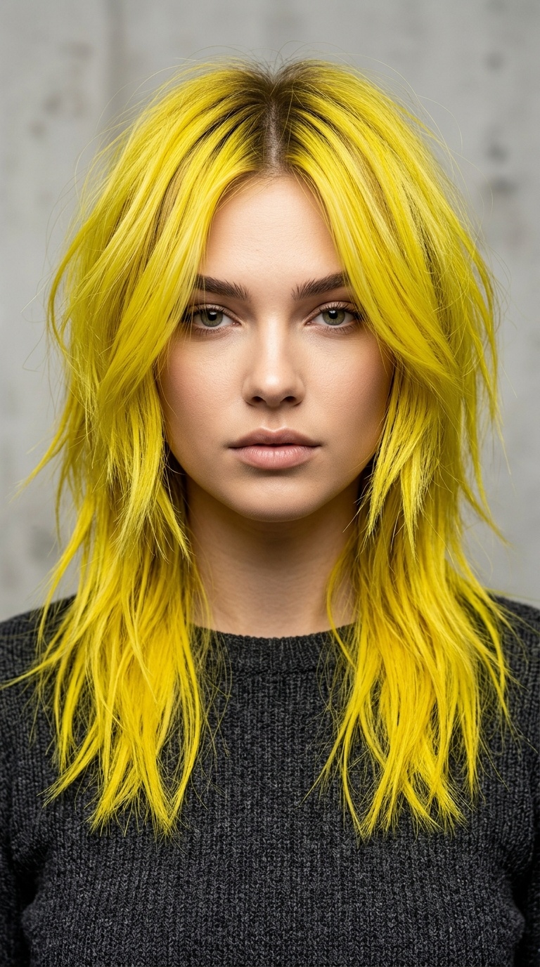 Acid Yellow Choppy Layers