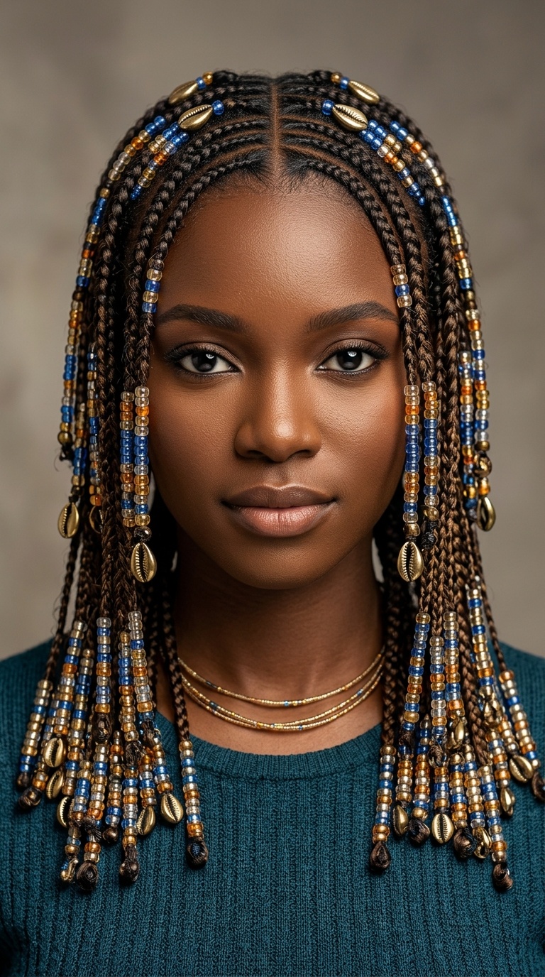 African-Inspired Beaded Braids