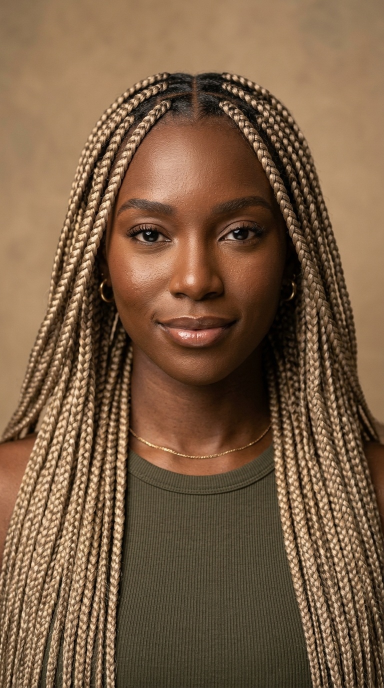 Ash Blonde Knotless Braids
