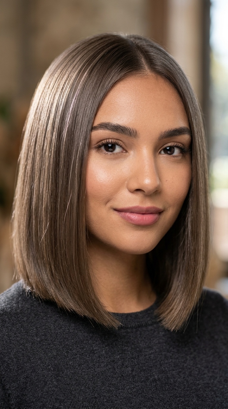 Ash Brown Glass Hair