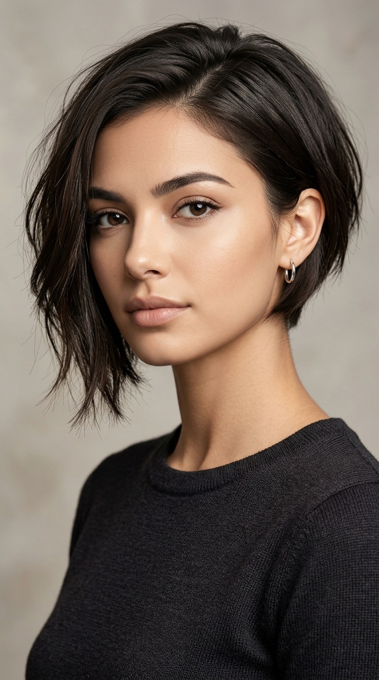 Asymmetrical A-Line Bob