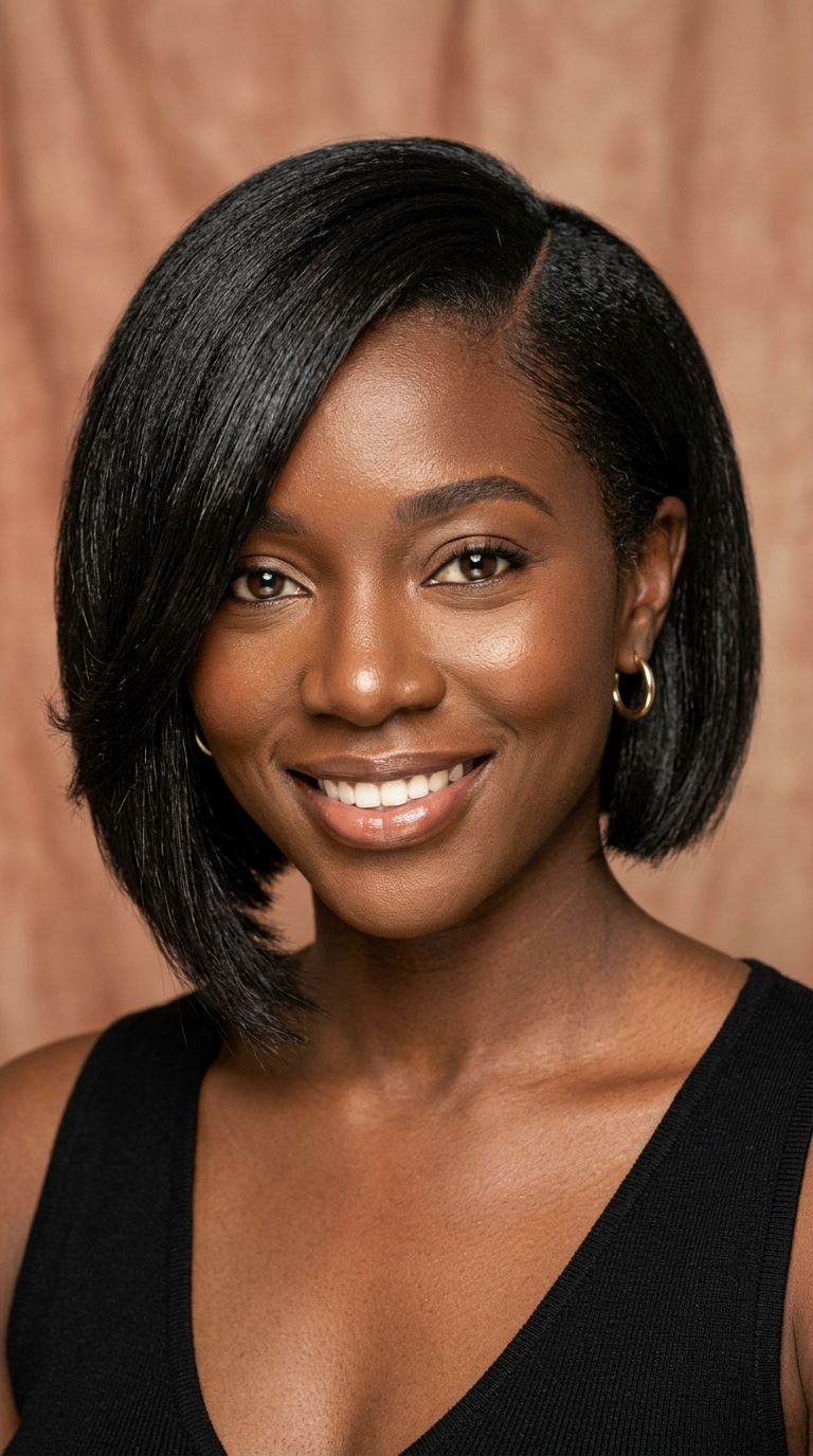 Asymmetrical Blunt Bob