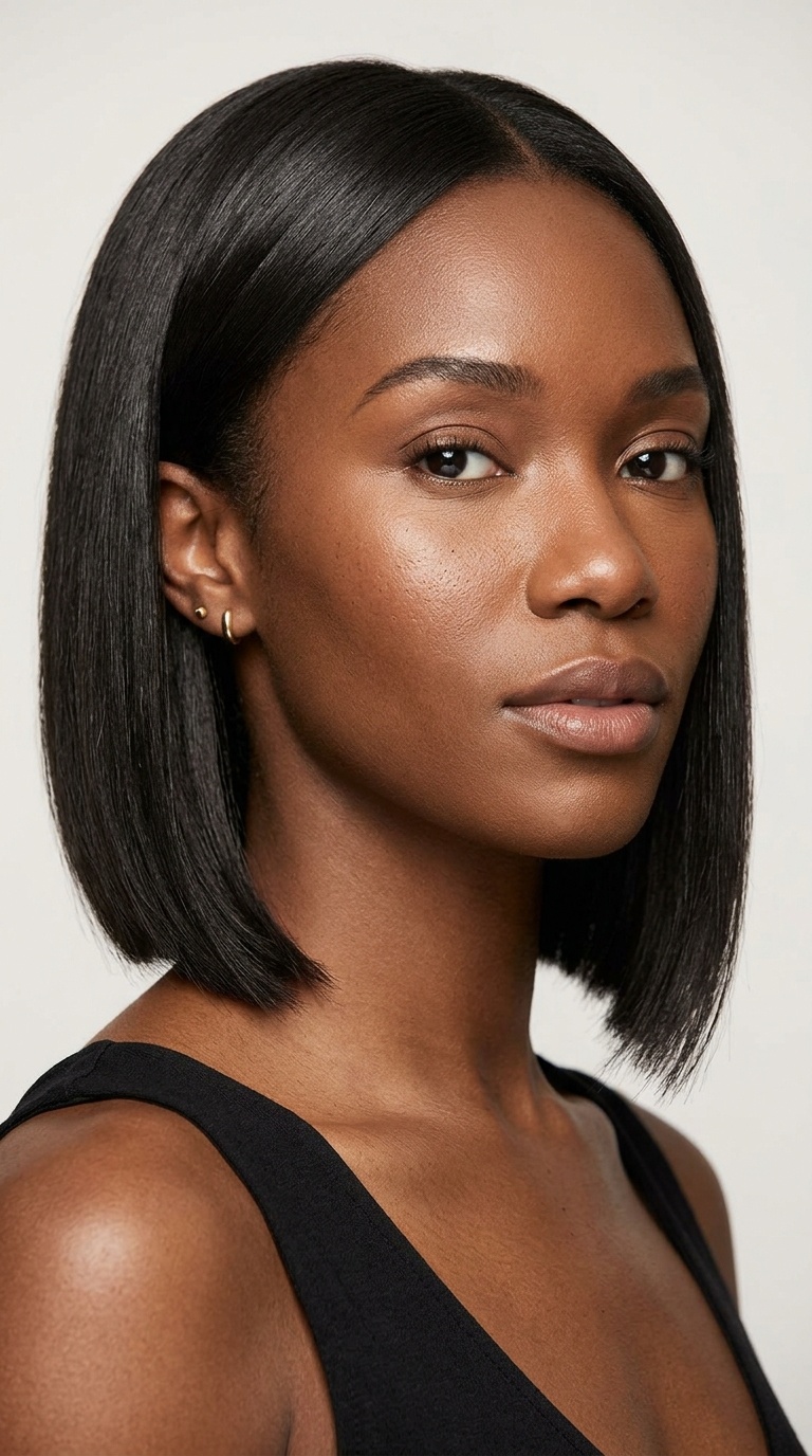 Asymmetrical Blunt Bob