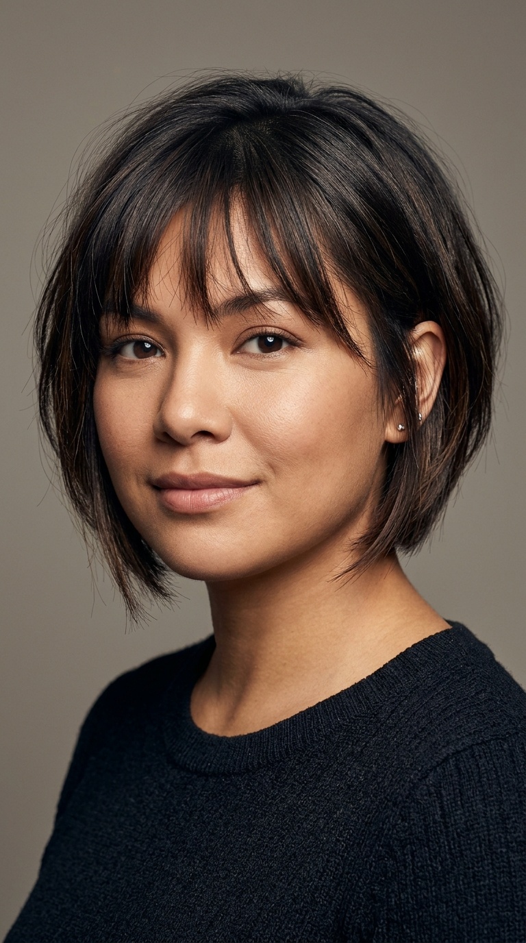 Asymmetrical Bob with Soft Layers