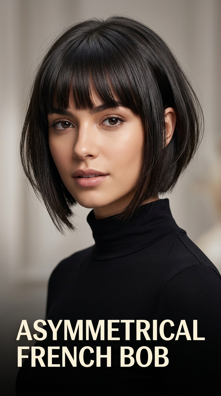 Asymmetrical French Bob