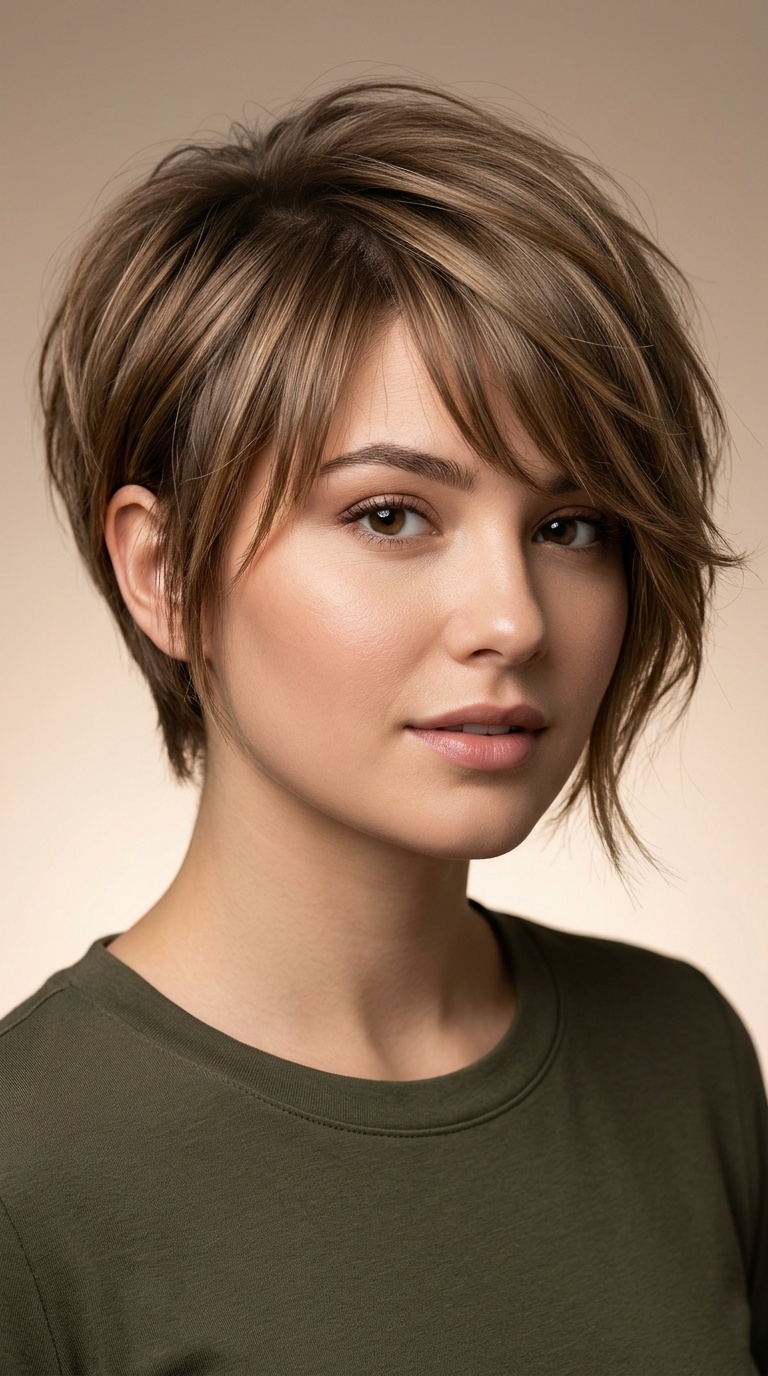 Asymmetrical Pixie Cut