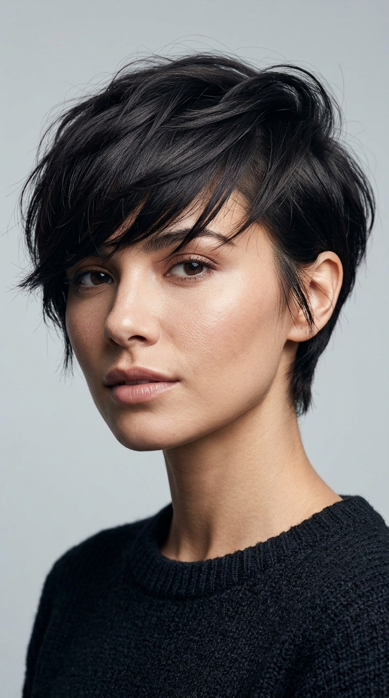 Asymmetrical Pixie Cut