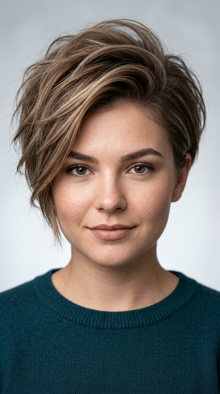 Asymmetrical Pixie with Height