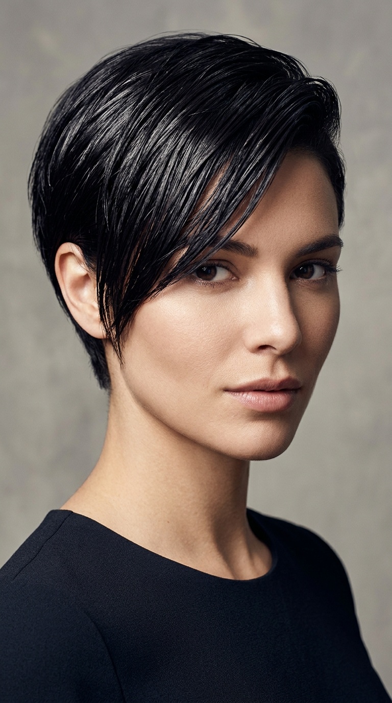 Asymmetrical Sleek Sweep