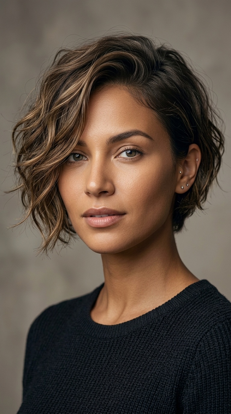 Asymmetrical Wavy Crop
