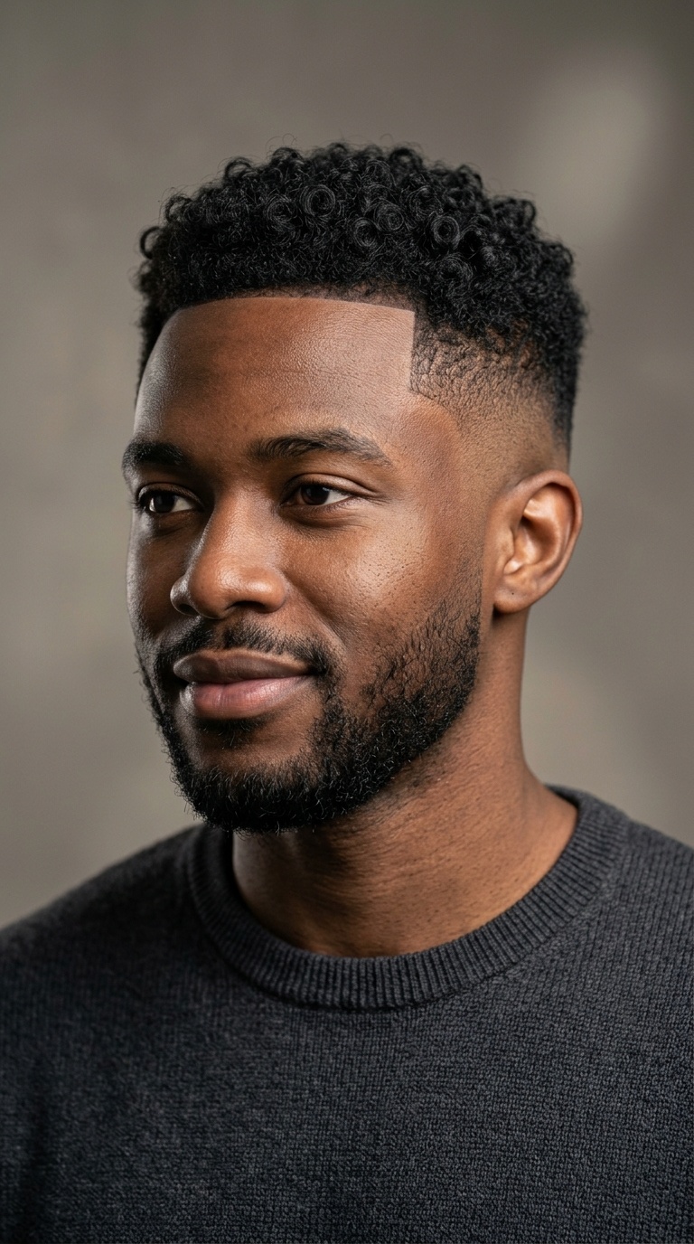 Bald Taper Fade with Short Loose Top