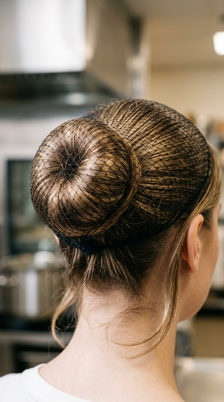 Ballerina Bun with Hairnet
