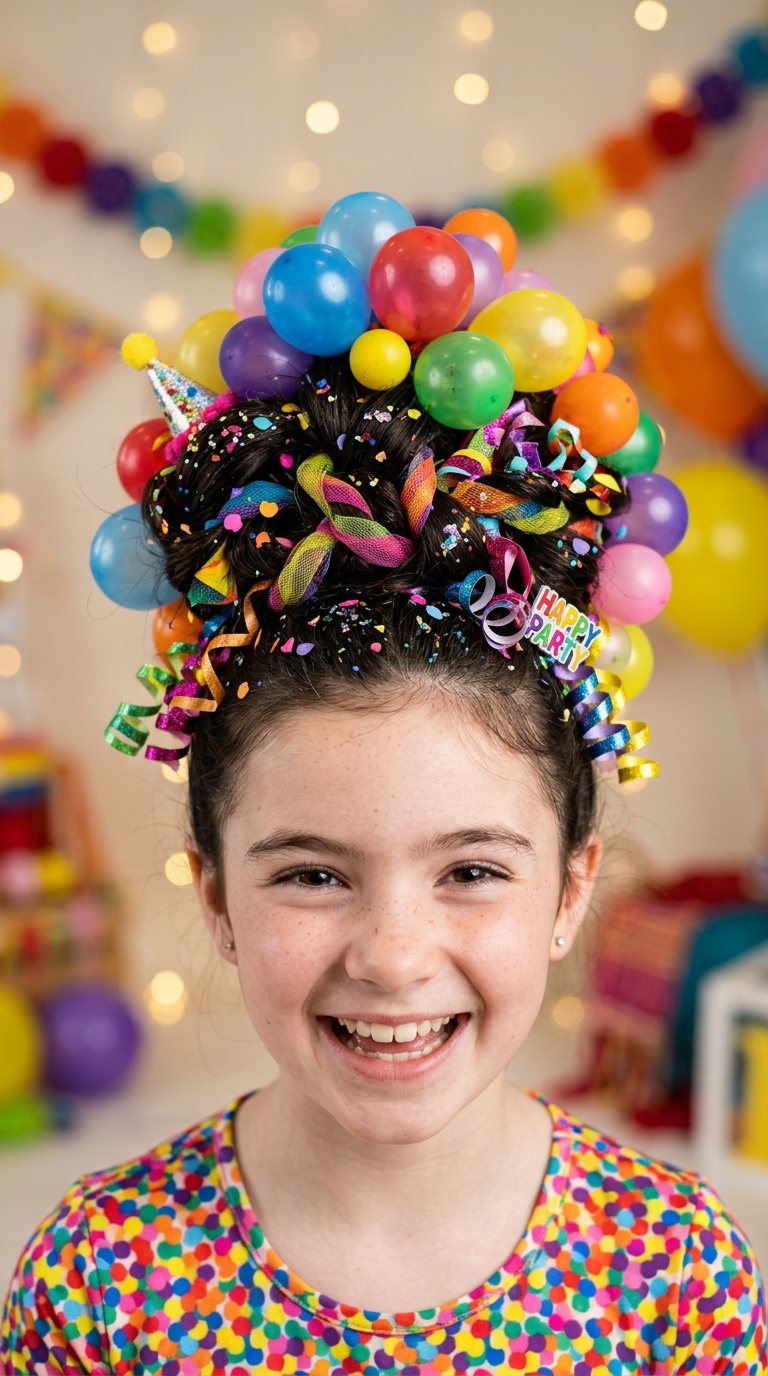 Balloon Party Updo