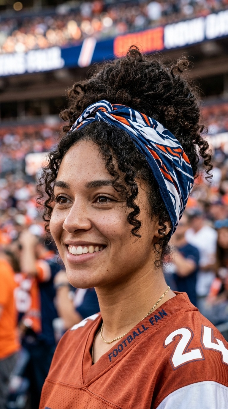 Bandana-Wrapped Hair