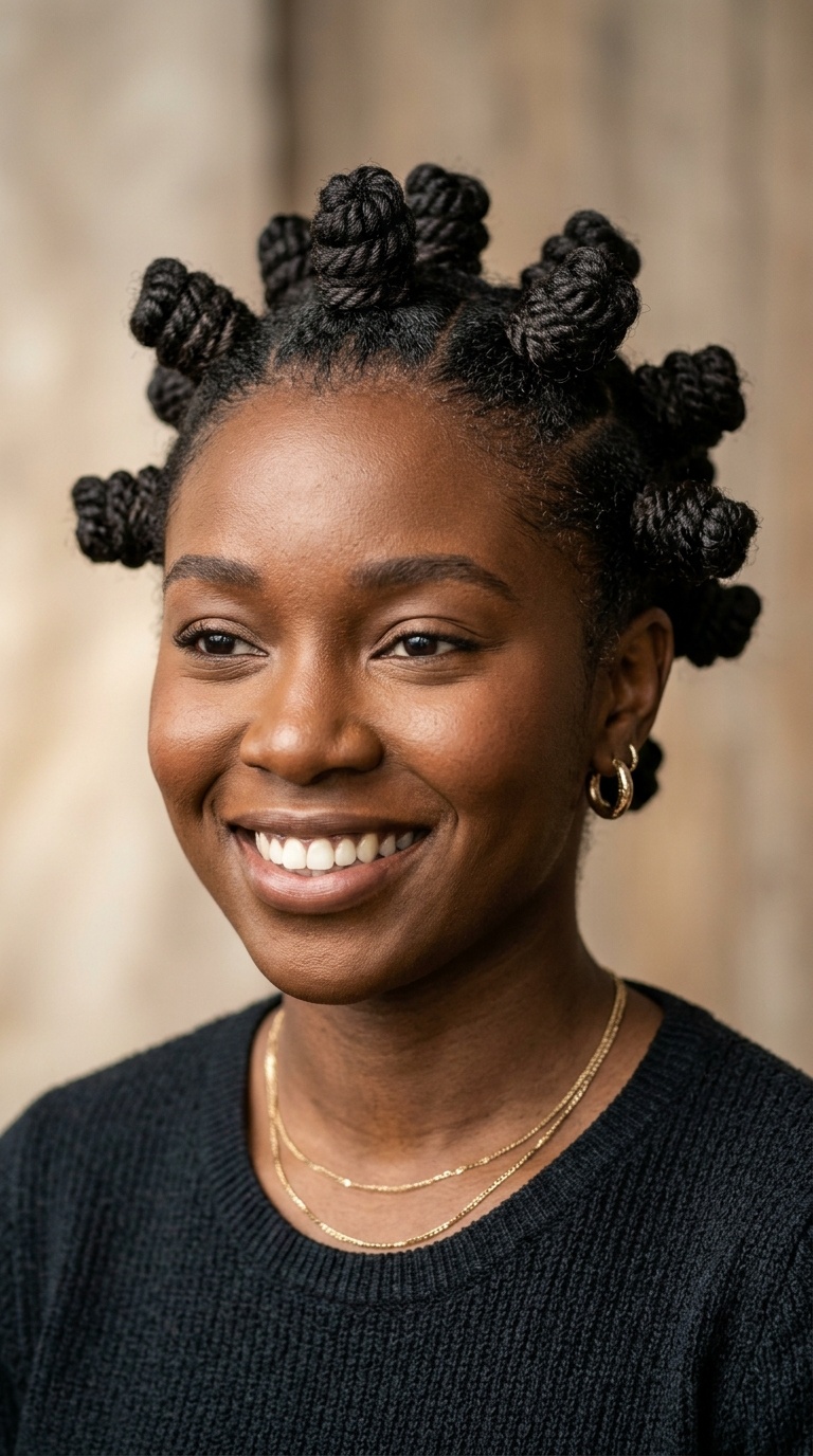 Bantu Knot Crown