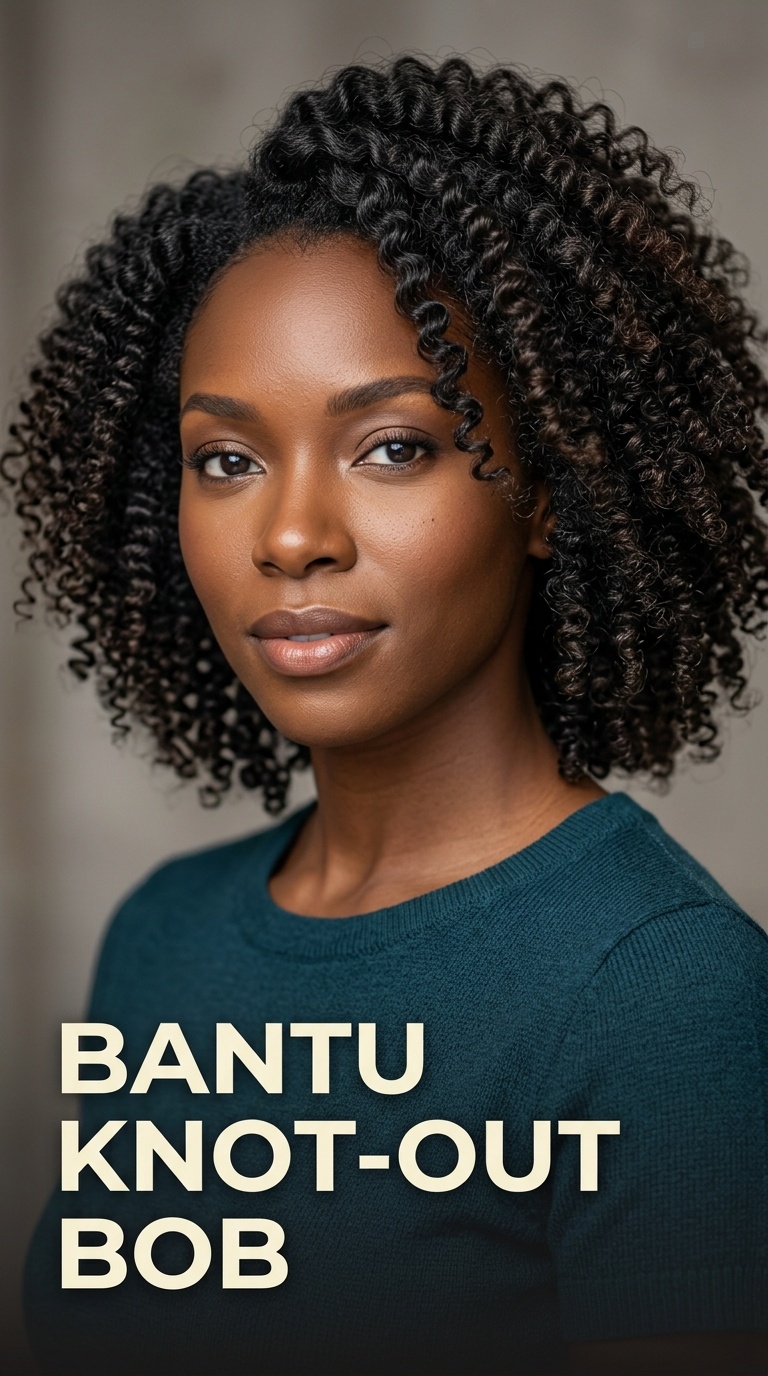 Bantu Knot-Out Bob
