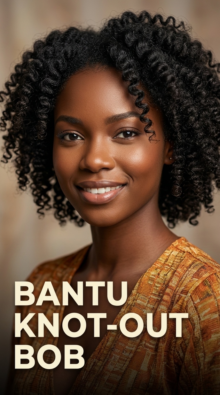 Bantu Knot-Out Bob
