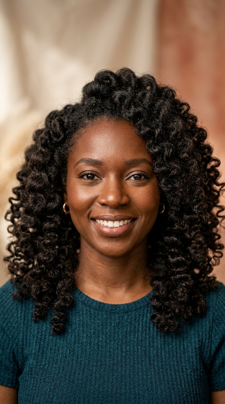 Bantu Knot-Out on Stretched Hair