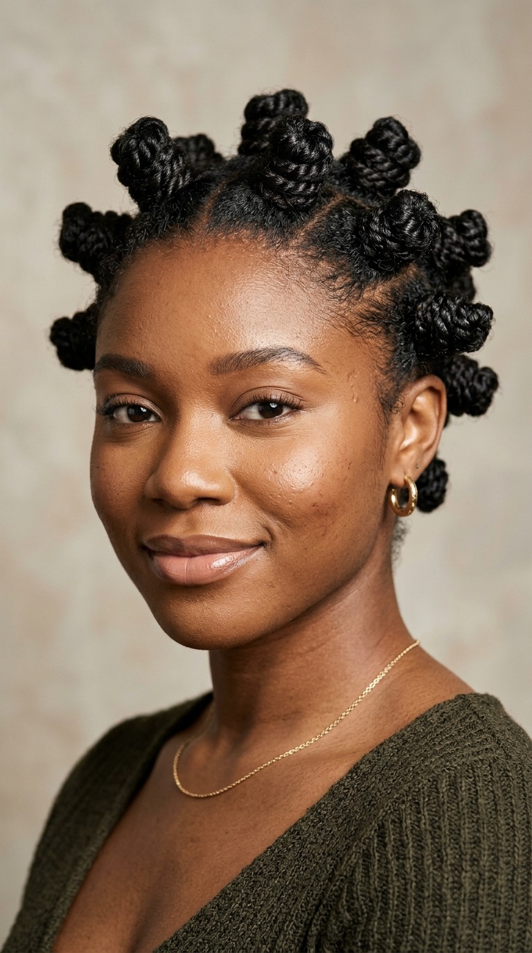 Bantu Knot Twists