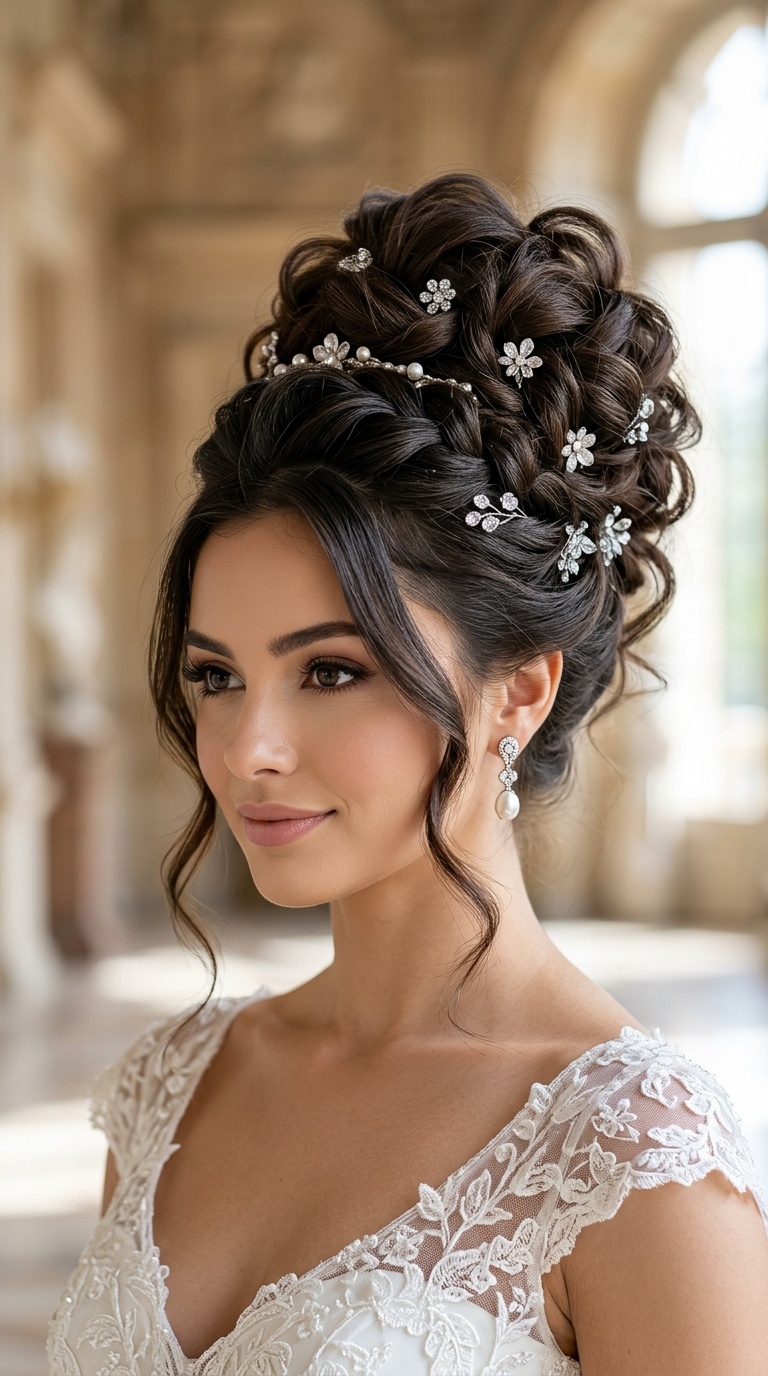 Baroque-Inspired Textured Updo