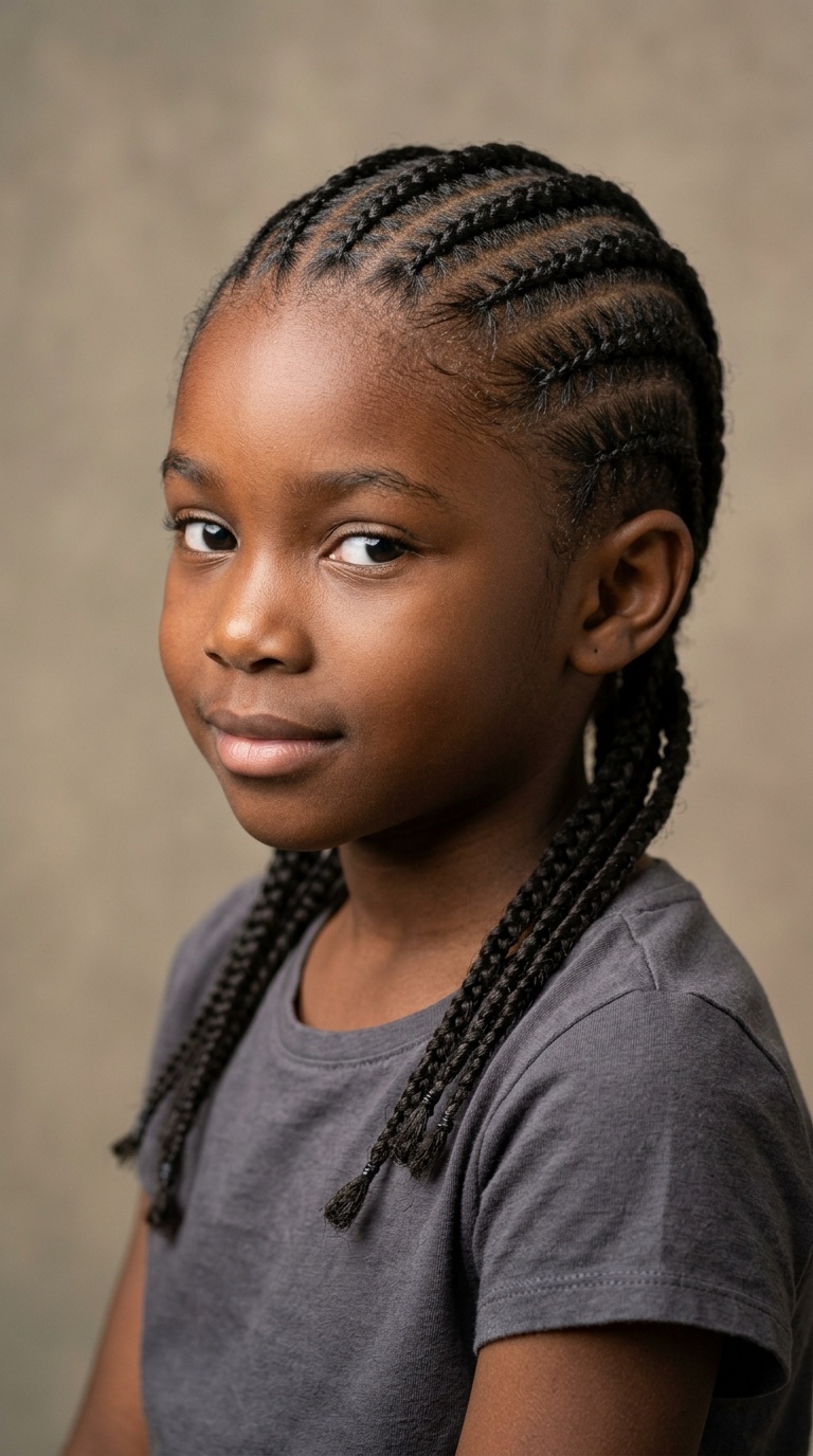 Basic Straight-Back Cornrows