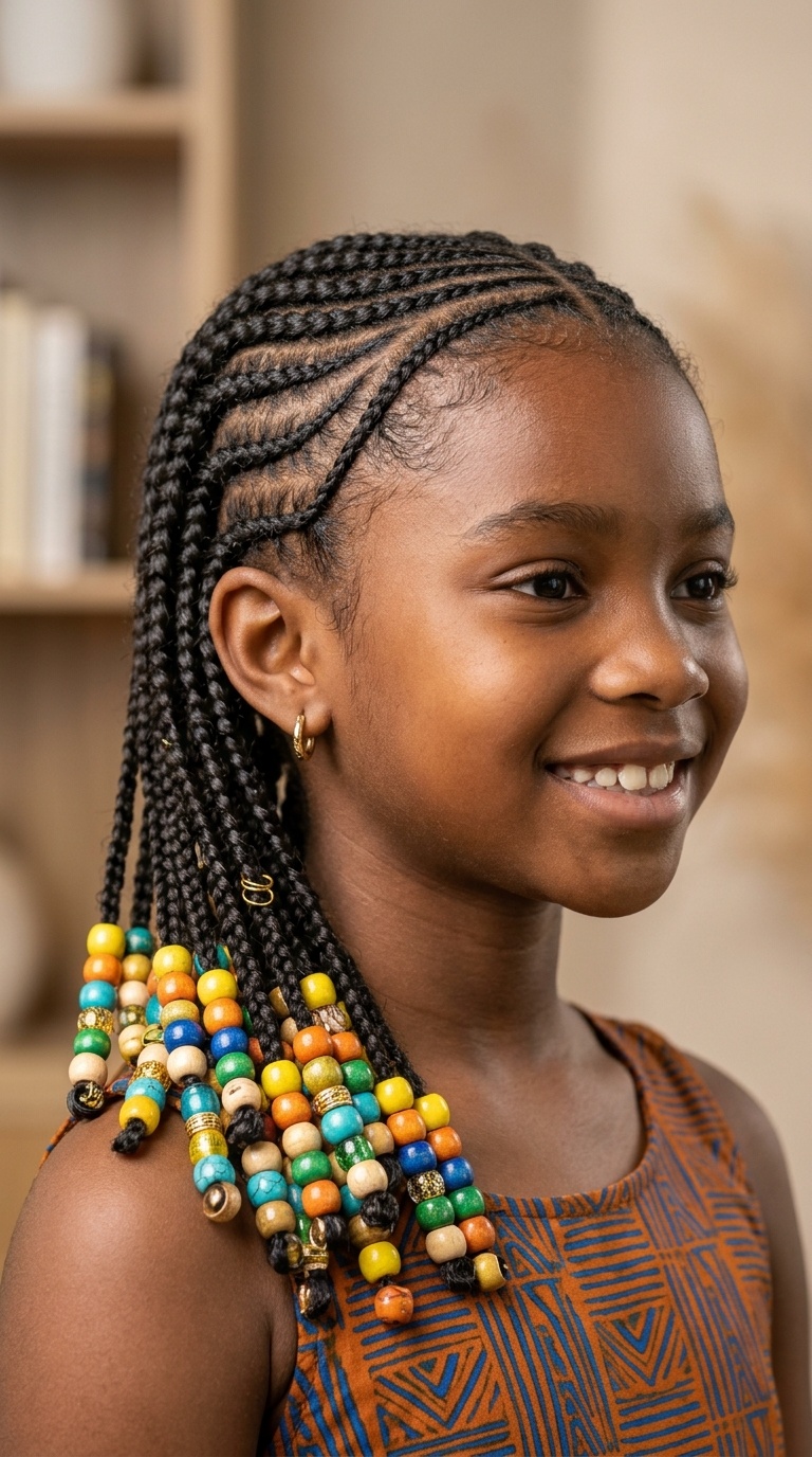 Beaded Cornrow Ends