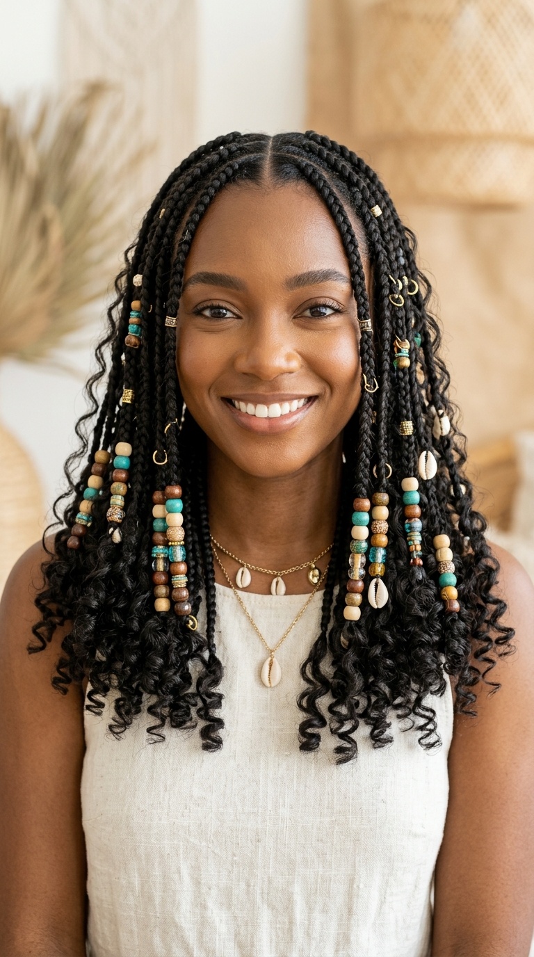 Beaded Island Goddess Braids