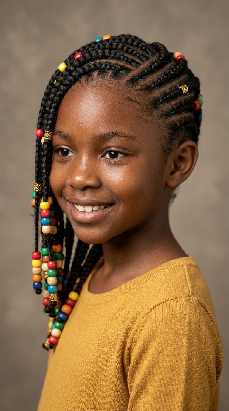 Beaded Side Braids