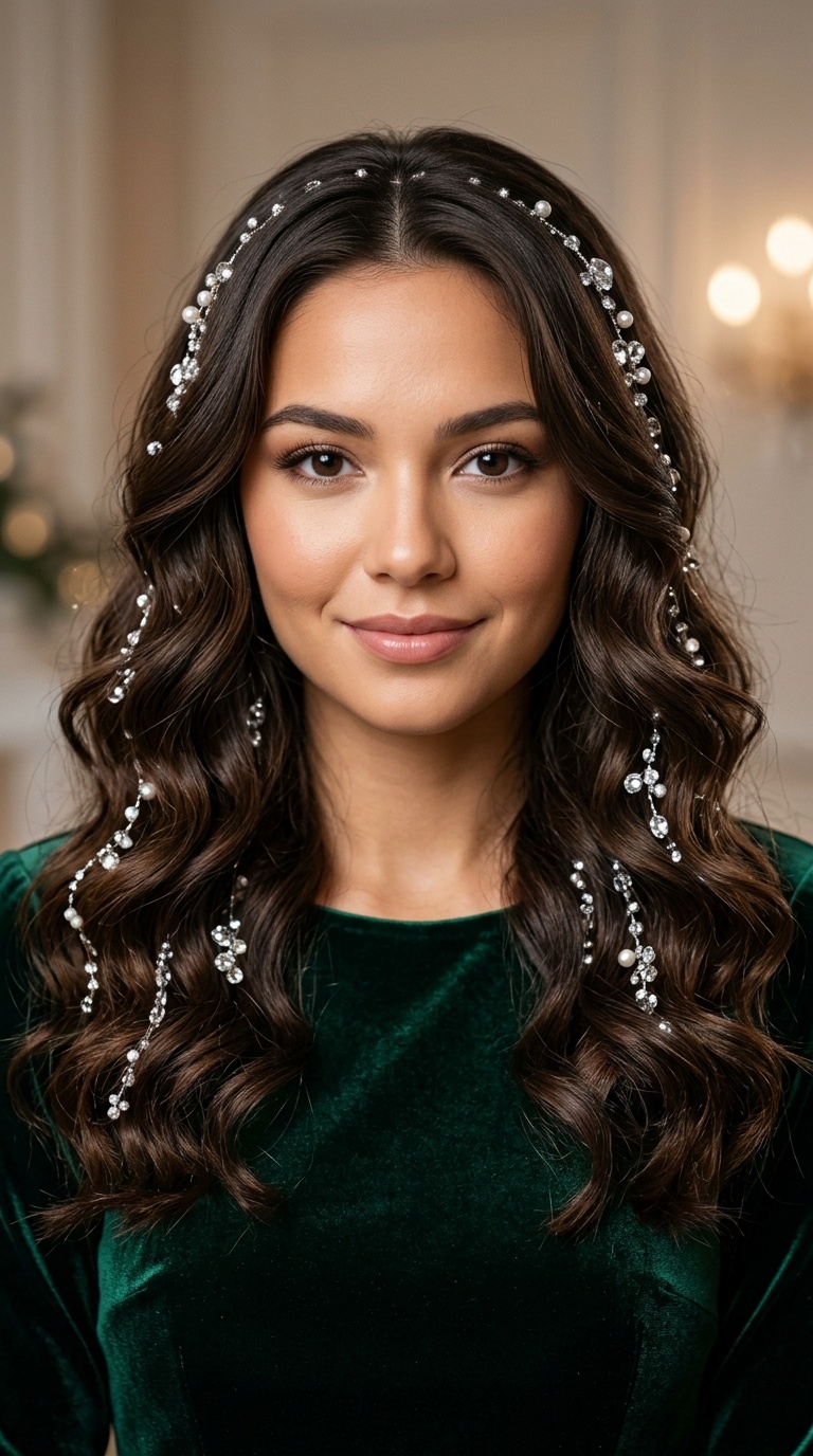 Bejeweled Loose Waves